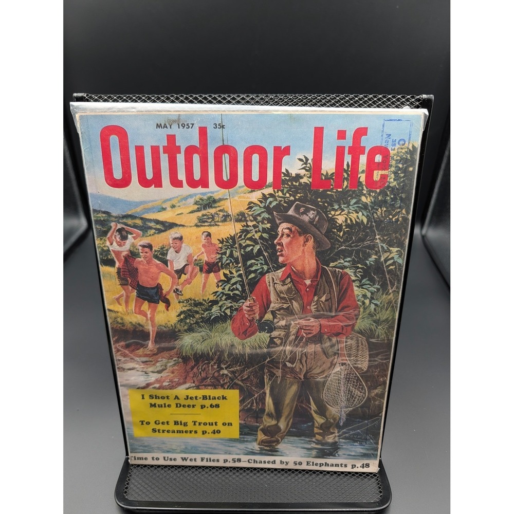 Outdoor Life Magazine May 1957 Hunting Fishing Outdoorsman Camping Skeet
